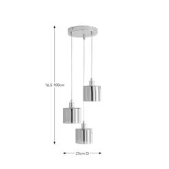 Erin 3 Light Cluster Ceiling Light 12 Erin 3 Light Cluster Ceiling Light -Dunelm 30834015 alt04