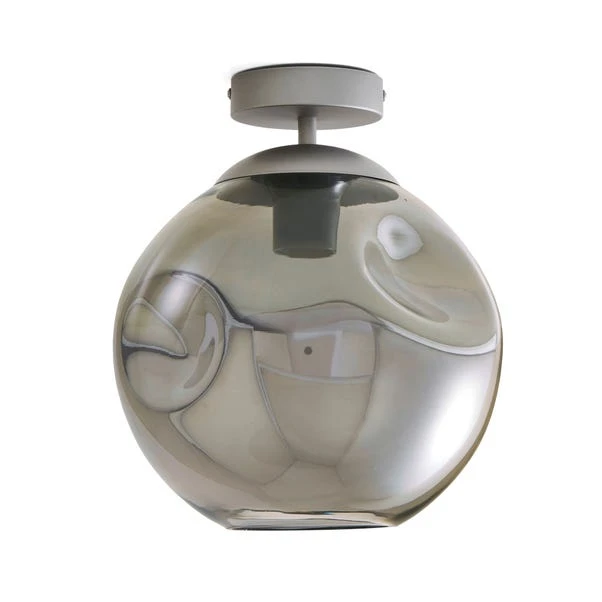 Alexis Smoked Flush Ceiling Light 8 Alexis Smoked Flush Ceiling Light - Image 6