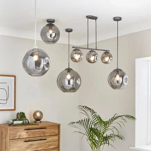 Alexis Smoked Flush Ceiling Light 9 Alexis Smoked Flush Ceiling Light - Image 7