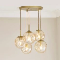 Alexis 5 Light Cluster Ceiling Light 24 Alexis 5 Light Cluster Ceiling Light -Dunelm 30834020 alt02