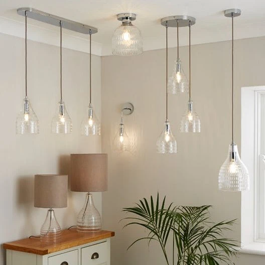 Hannam Recycled Glass 3 Light Cluster Ceiling Light 8 Hannam Recycled Glass 3 Light Cluster Ceiling Light - Image 6