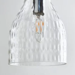 Hannam Recycled Glass 3 Light Diner Ceiling Light 11 Hannam Recycled Glass 3 Light Diner Ceiling Light -Dunelm 30834025 alt02