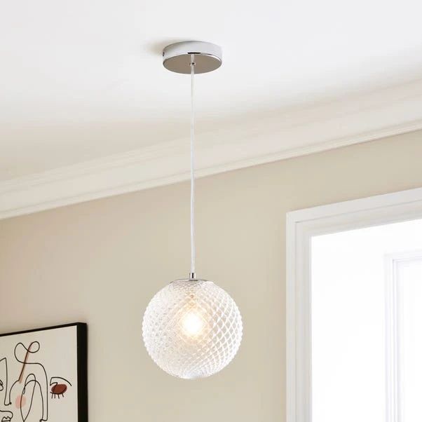 Vaughn Globe Glass Pendant Light 3 Vaughn Globe Glass Pendant Light