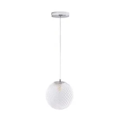 Vaughn Globe Glass Pendant Light 10 Vaughn Globe Glass Pendant Light -Dunelm 30834070 alt06