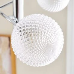 Vaughn 3 Light Semi Flush Ceiling Light 9 Vaughn 3 Light Semi Flush Ceiling Light -Dunelm 30834071 alt05