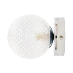 Vaughn Globe Glass Wall Light 10 Vaughn Globe Glass Wall Light -Dunelm 30834072 alt06