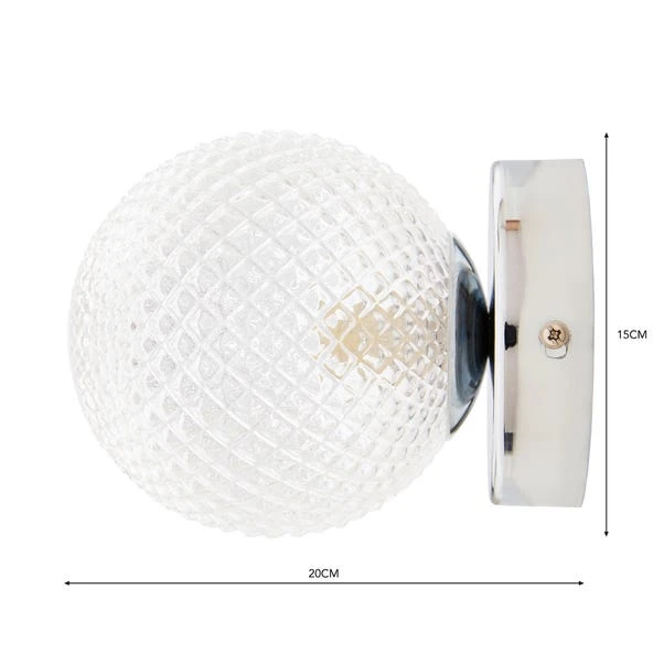 Vaughn Globe Glass Wall Light 7 Vaughn Globe Glass Wall Light - Image 5