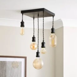 Keates 5 Light Flush Cluster Ceiling Light -Dunelm 30834217 alt03