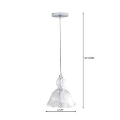 Fleur Vintage Frill Glass Pendant Light 11 Fleur Vintage Frill Glass Pendant Light -Dunelm 30834218 alt08