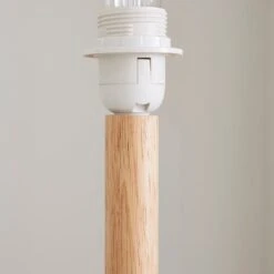 Oakley Turned Wood Paint Your Own Floor Lamp Base -Dunelm 30834345 alt02