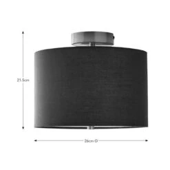 Prescot Flush Ceiling Light 11 Prescot Flush Ceiling Light -Dunelm 30834370 alt03