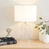 Josie Large Arched Glass Table Lamp 2 Josie Large Arched Glass Table Lamp -Dunelm 30835910