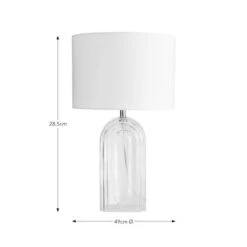 Josie Large Arched Glass Table Lamp -Dunelm 30835910 alt05