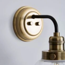 Broden Bathroom Wall Light Antique Brass 11 Broden Bathroom Wall Light Antique Brass -Dunelm 30850284 alt03