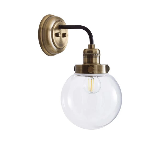 Broden Bathroom Wall Light Antique Brass 7 Broden Bathroom Wall Light Antique Brass - Image 5