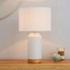 Bibi Ceramic White Table Lamp 2 Bibi Ceramic White Table Lamp -Dunelm 30856953