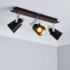 Johan 3 Light Black Semi Flush Spotlight Bar 2 Johan 3 Light Black Semi Flush Spotlight Bar -Dunelm 30856972