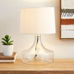 Kunal Glass Table Lamp 33 Kunal Glass Table Lamp -Dunelm 30859786