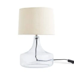 Kunal Glass Table Lamp 38 Kunal Glass Table Lamp -Dunelm 30859786 alt05