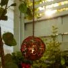 Hanging Flower LED Indoor Outdoor Solar Tealight Holder 2 Hanging Flower LED Indoor Outdoor Solar Tealight Holder -Dunelm 30864596