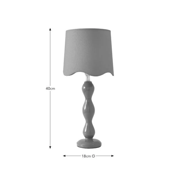 Elsie Tall Scalloped Table Lamp 7 Elsie Tall Scalloped Table Lamp - Image 5