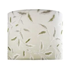 Green Leaf Embroidered Lamp Shade 11 Green Leaf Embroidered Lamp Shade -Dunelm 30866836 alt09