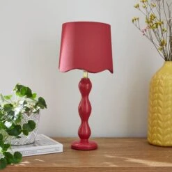 Elsie Tall Scalloped Table Lamp 17 Elsie Tall Scalloped Table Lamp -Dunelm 30866841
