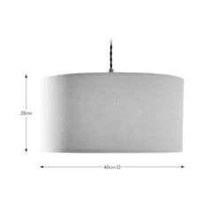 Luna Shallow Drum Lamp Shade -Dunelm 30866842 alt09