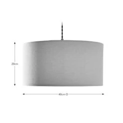 Luna Shallow Drum Lamp Shade -Dunelm 30866844 alt09