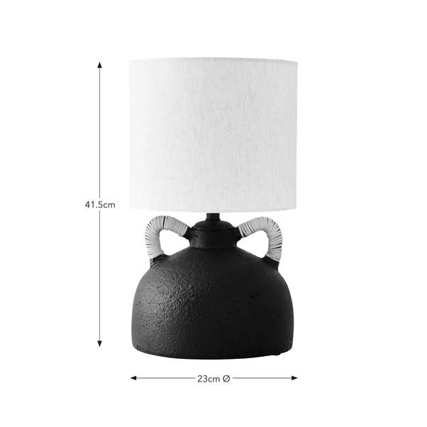 Zuri Traditional Ceramic Handle Table Lamp 10 Zuri Traditional Ceramic Handle Table Lamp - Image 8