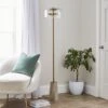 Kaeli Modern Marble Glass Floor Lamp -Dunelm 30867459