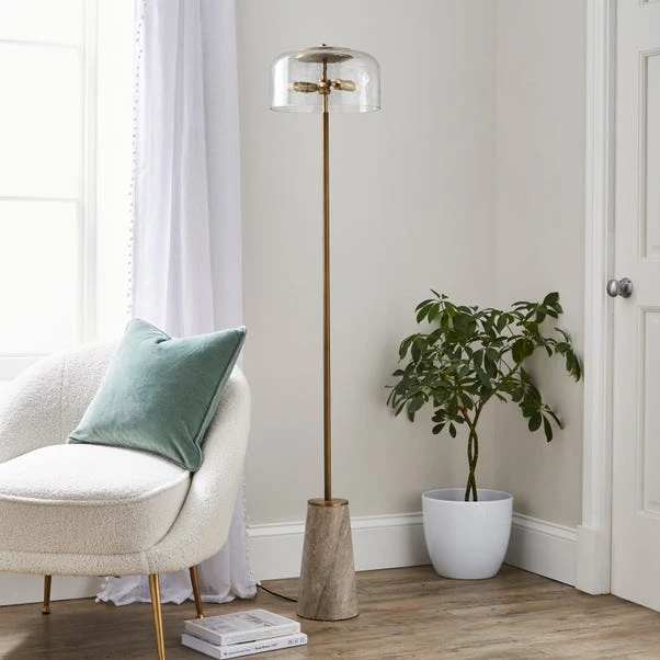 Kaeli Modern Marble Glass Floor Lamp 3 Kaeli Modern Marble Glass Floor Lamp