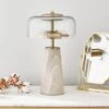 Kaeli Modern Marble Glass Table Lamp 2 Kaeli Modern Marble Glass Table Lamp -Dunelm 30867460