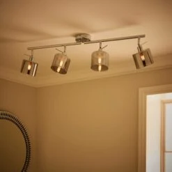 Erin 4 Light Adjustable Semi Flush Spotlight Bar 9 Erin 4 Light Adjustable Semi Flush Spotlight Bar -Dunelm 30868222 alt01