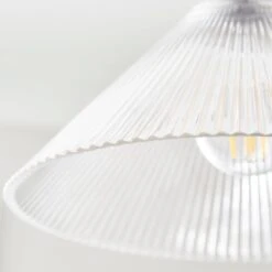 Ezra Conical Glass Easy Fit Pendant Shade 10 Ezra Conical Glass Easy Fit Pendant Shade -Dunelm 30868855 alt03