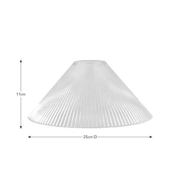 Ezra Conical Glass Easy Fit Pendant Shade 7 Ezra Conical Glass Easy Fit Pendant Shade - Image 5