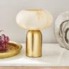 Lacey Alabaster Metal Touch Table Lamp 1 Lacey Alabaster Metal Touch Table Lamp -Dunelm 30868872