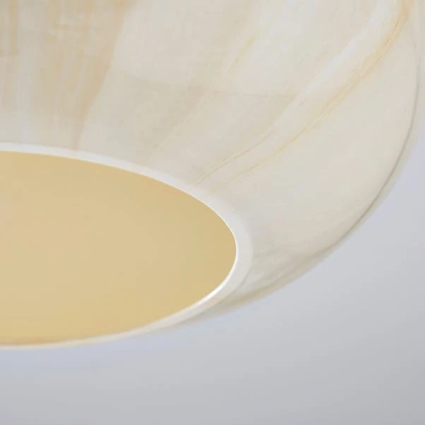 Lacey Alabaster Semi Flush Ceiling Light 5 Lacey Alabaster Semi Flush Ceiling Light - Image 3