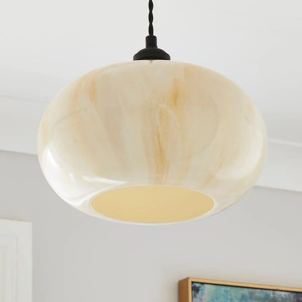 Lacey Alabaster Glass Easy Fit Pendant Shade 3 Lacey Alabaster Glass Easy Fit Pendant Shade