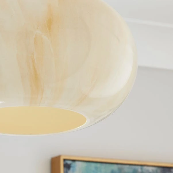 Lacey Alabaster Glass Easy Fit Pendant Shade 5 Lacey Alabaster Glass Easy Fit Pendant Shade - Image 3