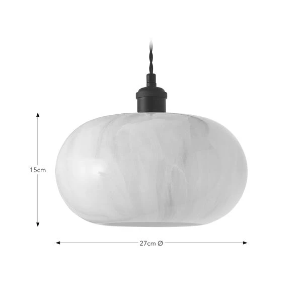 Lacey Alabaster Glass Easy Fit Pendant Shade 6 Lacey Alabaster Glass Easy Fit Pendant Shade - Image 4