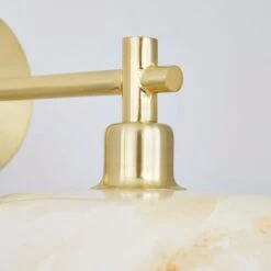 Lacey Alabaster Glass Wall Light 10 Lacey Alabaster Glass Wall Light -Dunelm 30868877 alt02