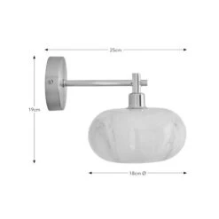 Lacey Alabaster Glass Wall Light 13 Lacey Alabaster Glass Wall Light -Dunelm 30868877 alt08
