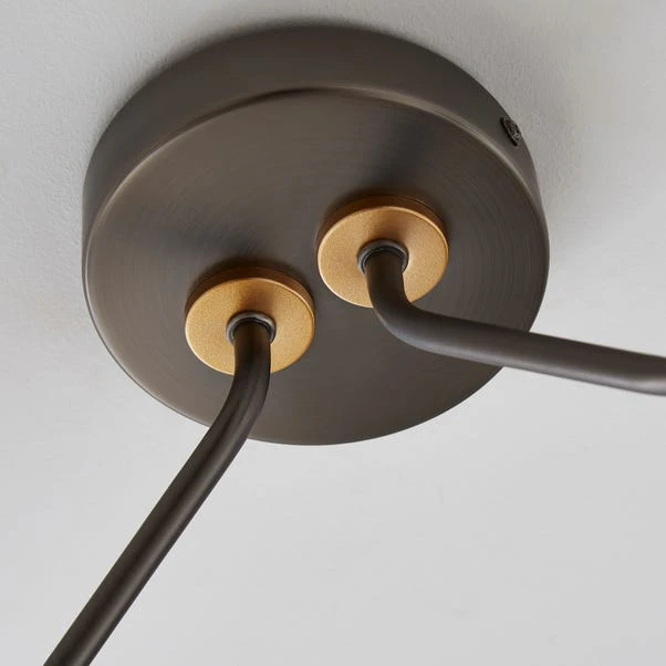 Molecular Industrial 6 Light Semi Flush Ceiling Light 6 Molecular Industrial 6 Light Semi Flush Ceiling Light - Image 4