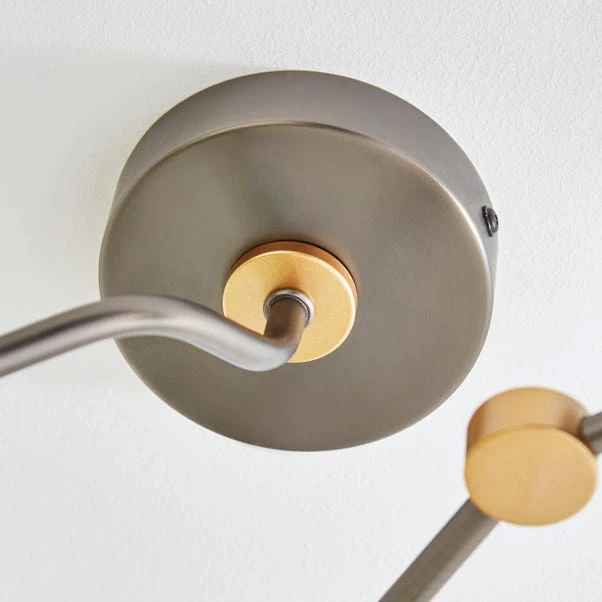 Molecular Industrial 3 Light Semi Flush Ceiling Light 5 Molecular Industrial 3 Light Semi Flush Ceiling Light - Image 3