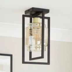 Seattle Industrial Flush Ceiling Light