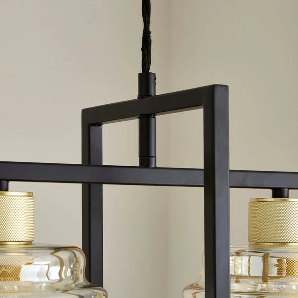 Seattle Industrial 3 Light Diner Ceiling Light 5 Seattle Industrial 3 Light Diner Ceiling Light - Image 3