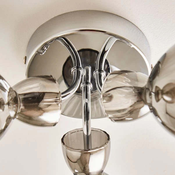 Sylvia 3 Light Semi Flush Ceiling Light 5 Sylvia 3 Light Semi Flush Ceiling Light - Image 3