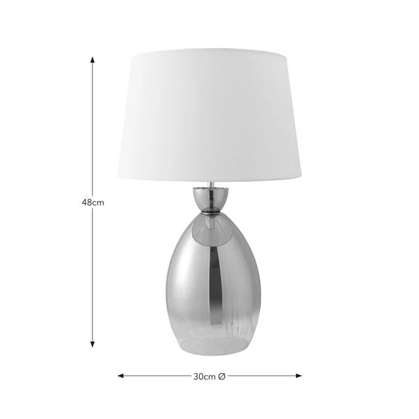 Sylvia Ribbed Glass Table Lamp 14 Sylvia Ribbed Glass Table Lamp - Image 12