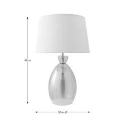 Sylvia Ribbed Glass Table Lamp 25 Sylvia Ribbed Glass Table Lamp -Dunelm 30868909 alt08